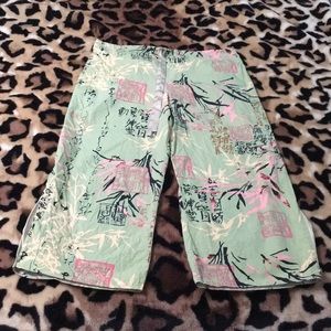 Gently used Josie capris in sage green size L